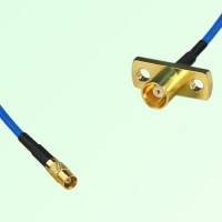 Semi-Flexible Jumper MCX Female 2 Hole Flange Mount to MCX Female Semi-Flexible Jumper MCX Female 2 Hole Flange Mount to MCX Female
