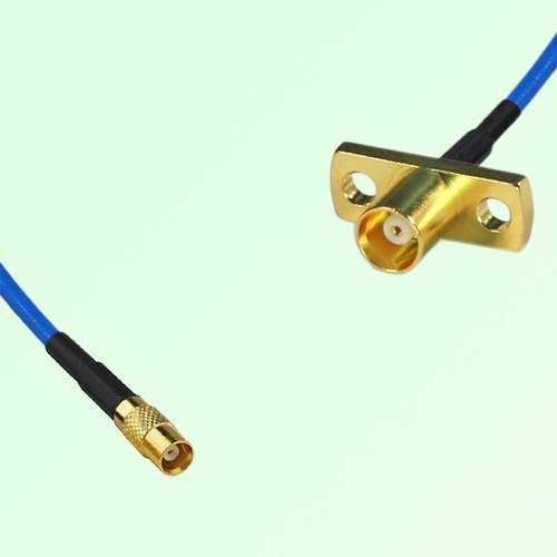 Semi-Flexible Jumper MCX Female 2 Hole Flange Mount to MCX Female Semi-Flexible Jumper MCX Female 2 Hole Flange Mount to MCX Female
