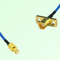Semi-Flexible Jumper MCX Female 2 Hole Flange Mount to MCX Male Semi-Flexible Jumper MCX Female 2 Hole Flange Mount to MCX Male