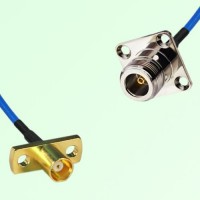 Semi-Flexible Jumper N Female 4 Hole 25x25mm to MCX Female 2 Hole Semi-Flexible Jumper N Female 4 Hole 25x25mm to MCX Female 2 Hole