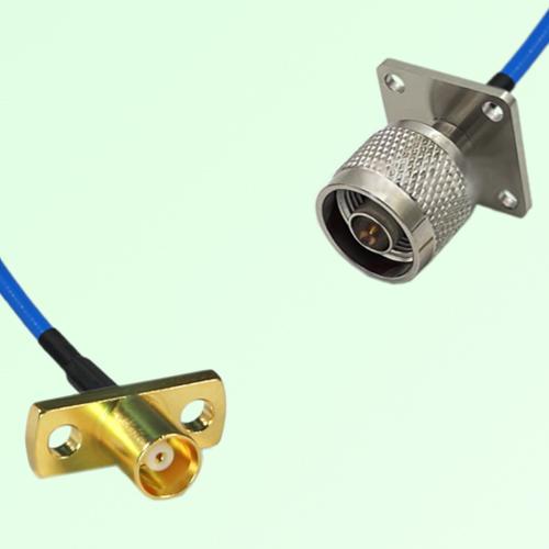 Semi-Flexible Jumper N Male 4 Hole 25x25mm to MCX Female 2 Hole Semi-Flexible Jumper N Male 4 Hole 25x25mm to MCX Female 2 Hole