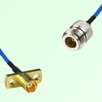 Semi-Flexible Jumper N Female to MCX Female 2 Hole Flange Mount Semi-Flexible Jumper N Female to MCX Female 2 Hole Flange Mount