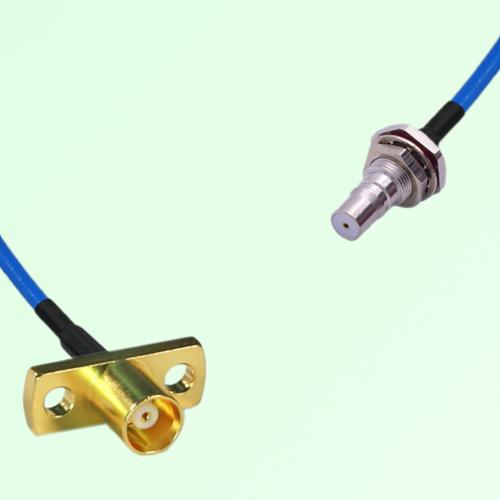 Semi-Flexible Jumper QMA Bulkhead Female with O-Ring to MCX Female 2 Hole Semi-Flexible Jumper QMA Bulkhead Female with O-Ring to MCX Female 2 Hole