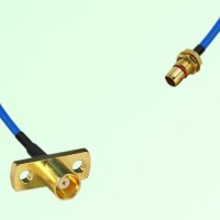 Semi-Flexible Jumper SBMA Bulkhead Male to MCX Female 2 Hole Flange Mount Semi-Flexible Jumper SBMA Bulkhead Male to MCX Female 2 Hole Flange Mount
