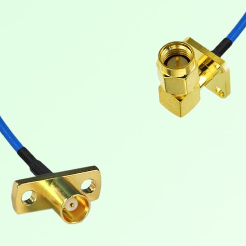 Semi-Flexible Jumper SMA Male Right Angle 4 Hole 12.7mm to MCX Female 2 Hole Semi-Flexible Jumper SMA Male Right Angle 4 Hole 12.7mm to MCX Female 2 Hole