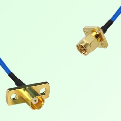 Semi-Flexible Jumper SMA Male 4 Hole 12.7x12.7mm to MCX Female 2 Hole