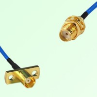 Semi-Flexible Jumper SMA Bulkhead Female to MCX Female 2 Hole Flange Mount Semi-Flexible Jumper SMA Bulkhead Female to MCX Female 2 Hole Flange Mount