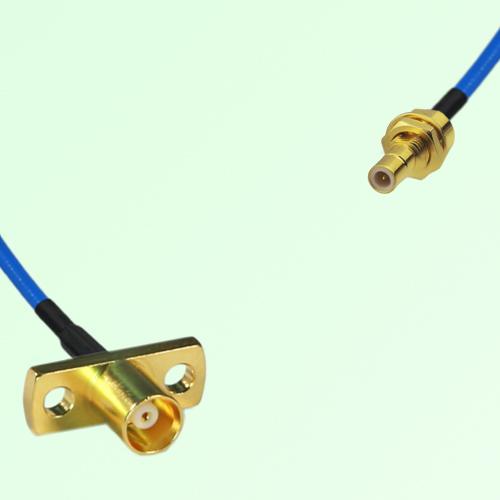 Semi-Flexible Jumper SMB Bulkhead Male to MCX Female 2 Hole Flange Mount Semi-Flexible Jumper SMB Bulkhead Male to MCX Female 2 Hole Flange Mount