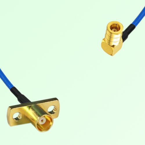 Semi-Flexible Jumper SMB Female Right Angle to MCX Female 2 Hole Flange Mount Semi-Flexible Jumper SMB Female Right Angle to MCX Female 2 Hole Flange Mount