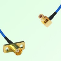 Semi-Flexible Jumper SMB Male Right Angle to MCX Female 2 Hole Flange Mount Semi-Flexible Jumper SMB Male Right Angle to MCX Female 2 Hole Flange Mount