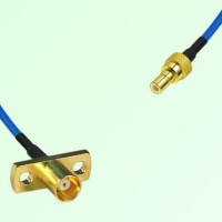Semi-Flexible Jumper SMB Male to MCX Female 2 Hole Flange Mount Semi-Flexible Jumper SMB Male to MCX Female 2 Hole Flange Mount