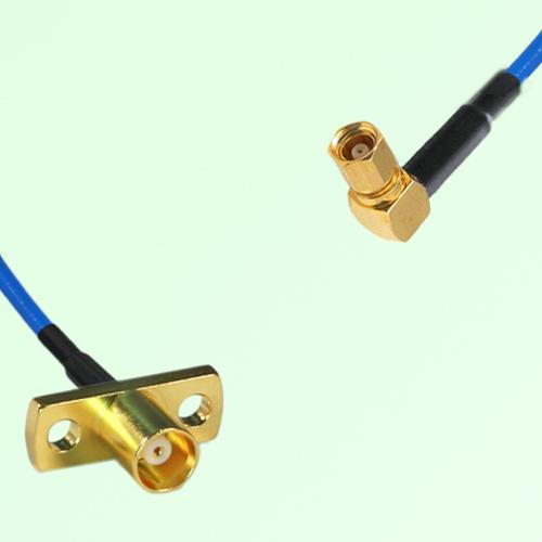 Semi-Flexible Jumper SMC Female Right Angle to MCX Female 2 Hole Flange Mount Semi-Flexible Jumper SMC Female Right Angle to MCX Female 2 Hole Flange Mount