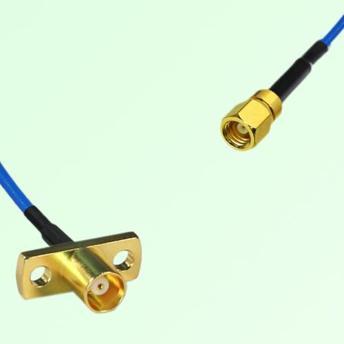 Semi-Flexible Jumper SMC Female to MCX Female 2 Hole Flange Mount Semi-Flexible Jumper SMC Female to MCX Female 2 Hole Flange Mount
