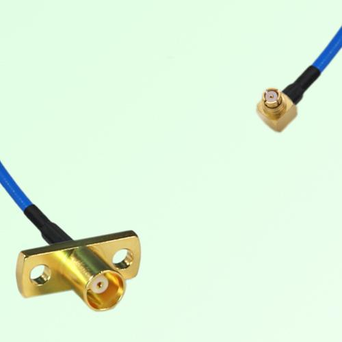 Semi-Flexible Jumper SMP Female Right Angle to MCX Female 2 Hole Flange Mount Semi-Flexible Jumper SMP Female Right Angle to MCX Female 2 Hole Flange Mount