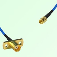 Semi-Flexible Jumper SMP Male to MCX Female 2 Hole Flange Mount Semi-Flexible Jumper SMP Male to MCX Female 2 Hole Flange Mount