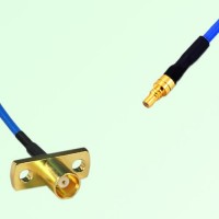 Semi-Flexible Jumper SSMC Male to MCX Female 2 Hole Flange Mount Semi-Flexible Jumper SSMC Male to MCX Female 2 Hole Flange Mount