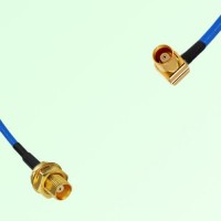 Semi-Flexible Jumper MCX Female Right Angle to MCX Bulkhead Female Semi-Flexible Jumper MCX Female Right Angle to MCX Bulkhead Female