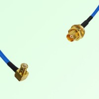 Semi-Flexible Jumper MCX Bulkhead Female to MCX Male Right Angle Semi-Flexible Jumper MCX Bulkhead Female to MCX Male Right Angle