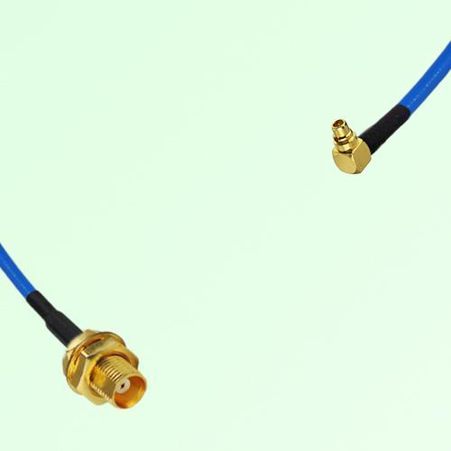 Semi-Flexible Jumper MMCX Male Right Angle to MCX Bulkhead Female Semi-Flexible Jumper MMCX Male Right Angle to MCX Bulkhead Female