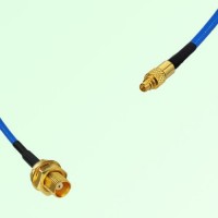 Semi-Flexible Jumper MMCX Male to MCX Bulkhead Female Semi-Flexible Jumper MMCX Male to MCX Bulkhead Female