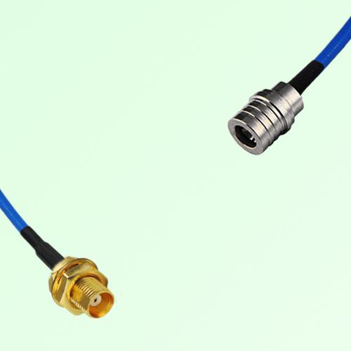 Semi-Flexible Jumper QMA Male to MCX Bulkhead Female Semi-Flexible Jumper QMA Male to MCX Bulkhead Female