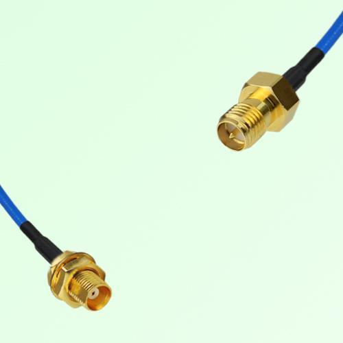 Semi-Flexible Jumper RP SMA Female to MCX Bulkhead Female
