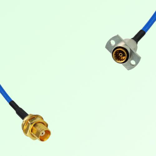 Semi-Flexible Jumper SBMA Female 2 Hole Flange Mount to MCX Bulkhead Female Semi-Flexible Jumper SBMA Female 2 Hole Flange Mount to MCX Bulkhead Female