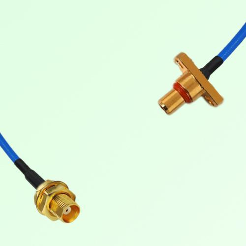 Semi-Flexible Jumper SBMA Male 2 Hole Flange Mount to MCX Bulkhead Female Semi-Flexible Jumper SBMA Male 2 Hole Flange Mount to MCX Bulkhead Female