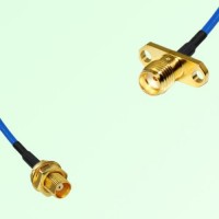 Semi-Flexible Jumper SMA Female 2 Hole Flange Mount to MCX Bulkhead Female Semi-Flexible Jumper SMA Female 2 Hole Flange Mount to MCX Bulkhead Female
