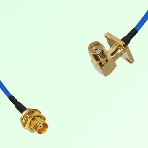 Semi-Flexible Jumper SMA Female Right Angle 4 Hole 12.7mm to MCX Bulkhead Female Semi-Flexible Jumper SMA Female Right Angle 4 Hole 12.7mm to MCX Bulkhead Female