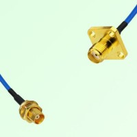 Semi-Flexible Jumper SMA Female 4 Hole 12.7x12.7mm to MCX Bulkhead Female