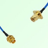Semi-Flexible Jumper SMA Male 4 Hole 12.7x12.7mm to MCX Bulkhead Female Semi-Flexible Jumper SMA Male 4 Hole 12.7x12.7mm to MCX Bulkhead Female