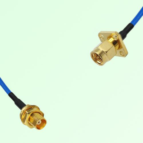 Semi-Flexible Jumper SMA Male 4 Hole 12.7x12.7mm to MCX Bulkhead Female Semi-Flexible Jumper SMA Male 4 Hole 12.7x12.7mm to MCX Bulkhead Female