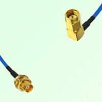 Semi-Flexible Jumper SMA Male Right Angle to MCX Bulkhead Female Semi-Flexible Jumper SMA Male Right Angle to MCX Bulkhead Female