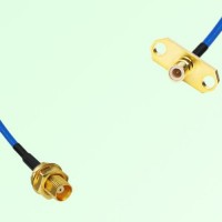 Semi-Flexible Jumper SMB Male 2 Hole Flange Mount to MCX Bulkhead Female Semi-Flexible Jumper SMB Male 2 Hole Flange Mount to MCX Bulkhead Female