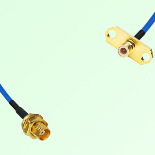 Semi-Flexible Jumper SMB Male 2 Hole Flange Mount to MCX Bulkhead Female Semi-Flexible Jumper SMB Male 2 Hole Flange Mount to MCX Bulkhead Female