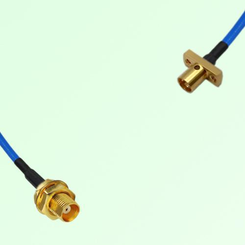 Semi-Flexible Jumper SMP Male 2 Hole Flange Mount to MCX Bulkhead Female Semi-Flexible Jumper SMP Male 2 Hole Flange Mount to MCX Bulkhead Female