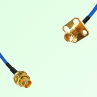 Semi-Flexible Jumper SSMA Female 4 Hole 12.7x12.7mm to MCX Bulkhead Female Semi-Flexible Jumper SSMA Female 4 Hole 12.7x12.7mm to MCX Bulkhead Female