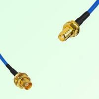 Semi-Flexible Jumper SSMA Bulkhead Female to MCX Bulkhead Female