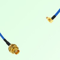Semi-Flexible Jumper SSMC Male Right Angle to MCX Bulkhead Female Semi-Flexible Jumper SSMC Male Right Angle to MCX Bulkhead Female