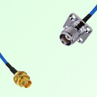 Semi-Flexible Jumper TNC Female 4 Hole 17.5x17.5mm to MCX Bulkhead Female Semi-Flexible Jumper TNC Female 4 Hole 17.5x17.5mm to MCX Bulkhead Female