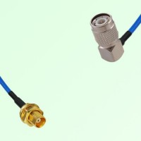 Semi-Flexible Jumper TNC Male Right Angle to MCX Bulkhead Female Semi-Flexible Jumper TNC Male Right Angle to MCX Bulkhead Female