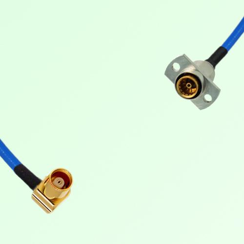 Semi-Flexible Jumper SBMA Female 2 Hole Flange Mount to MCX Female Right Angle Semi-Flexible Jumper SBMA Female 2 Hole Flange Mount to MCX Female Right Angle
