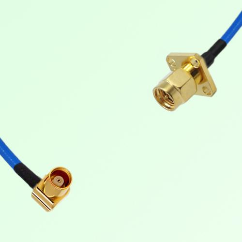 Semi-Flexible Jumper SMA Male 4 Hole 12.7x12.7mm to MCX Female Right Angle Semi-Flexible Jumper SMA Male 4 Hole 12.7x12.7mm to MCX Female Right Angle