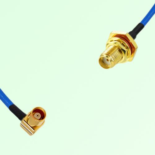 Semi-Flexible Jumper SMA Bulkhead Female with O-Ring to MCX Female Right Angle Semi-Flexible Jumper SMA Bulkhead Female with O-Ring to MCX Female Right Angle