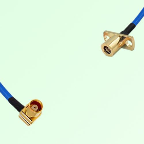 Semi-Flexible Jumper SMB Female 2 Hole Flange Mount to MCX Female Right Angle Semi-Flexible Jumper SMB Female 2 Hole Flange Mount to MCX Female Right Angle
