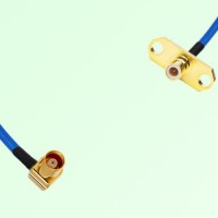 Semi-Flexible Jumper SMB Male 2 Hole Flange Mount to MCX Female Right Angle Semi-Flexible Jumper SMB Male 2 Hole Flange Mount to MCX Female Right Angle