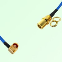 Semi-Flexible Jumper SMB Front Mount Bulkhead Female to MCX Female Right Angle Semi-Flexible Jumper SMB Front Mount Bulkhead Female to MCX Female Right Angle