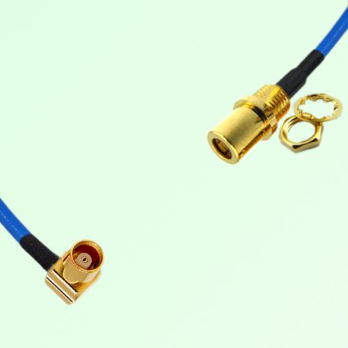 Semi-Flexible Jumper SMB Front Mount Bulkhead Female to MCX Female Right Angle Semi-Flexible Jumper SMB Front Mount Bulkhead Female to MCX Female Right Angle