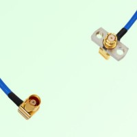 Semi-Flexible Jumper SMP Female Right Angle 2 Hole to MCX Female Right Angle